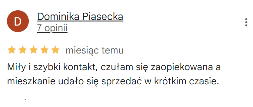Opinia o biurze nieruchomości Cosquare Dominika